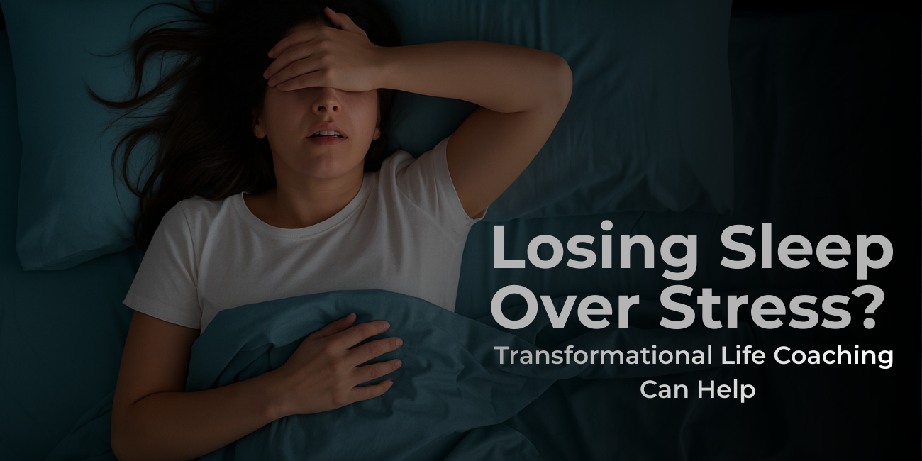 Stressed woman struggling to sleep because of anxiety